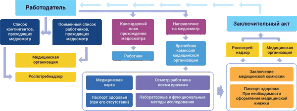 Схема проведения периодических медосмотров