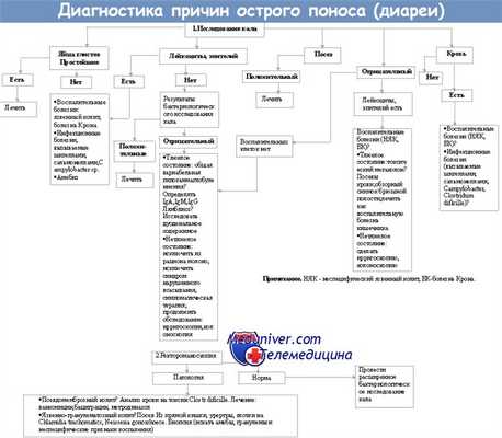 Диагностика причин диареи - поноса