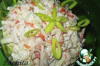 Рецепт: Салат Форест с кальмарами