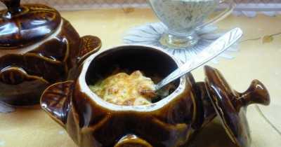 Жульен из кальмаров с шампиньонами в духовке