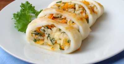 Фаршированные кальмары в мультиварке