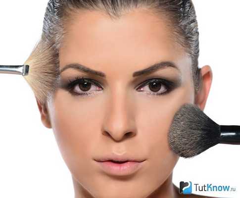 Толстый слой пудры