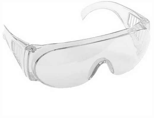 Фото защитных прозрачных очков с дужками