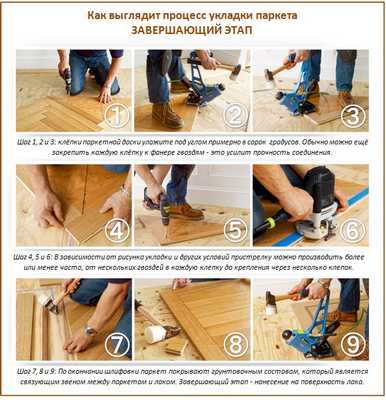 Укладка натурального паркета