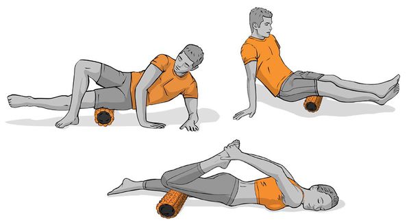 Упражнения с валиком