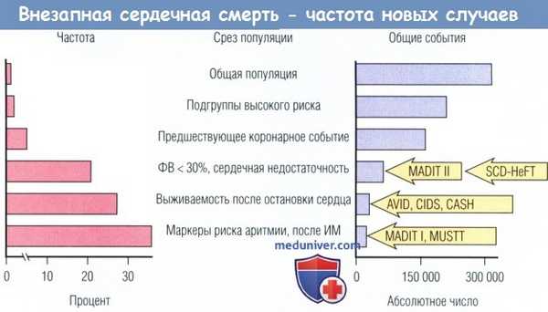 Внезапная сердечная смерть - частота новых случаев