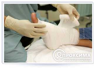 Наложение повязки