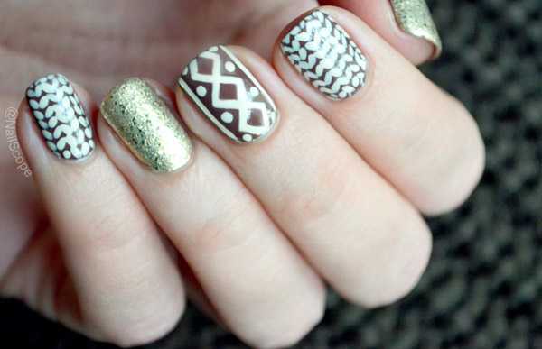 Зимний маникюр: новогодний маникюр и зимний маникюр своими руками, фото, пошаговые инструкции