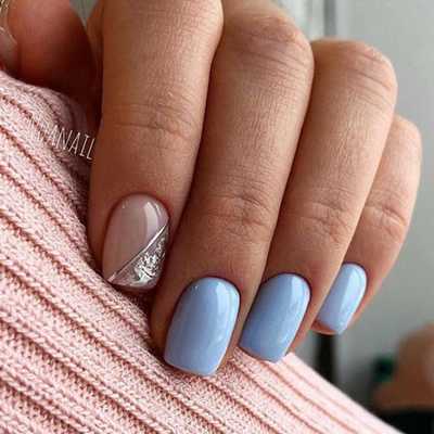 Красивый белый маникюр: зима 2020-2021