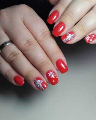 красный гель-лак