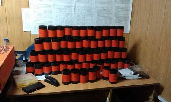 Экспонированные плёнки после проведения радиографического контроля