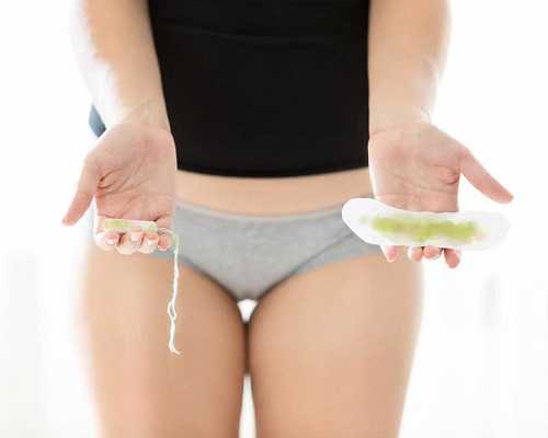 Бели на прокладке и тампоне