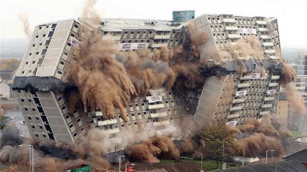 Действия взрыва на здания и сооружения.