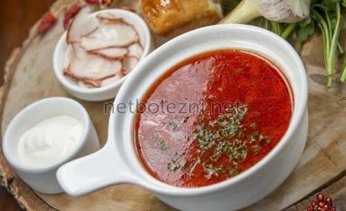 Борщ с мясом